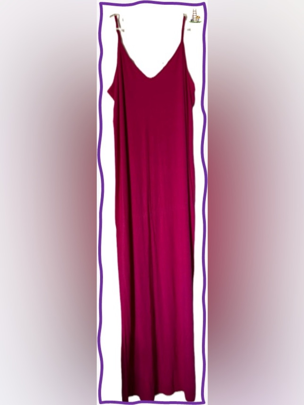 Abound Magenta Slip Maxi Dress
